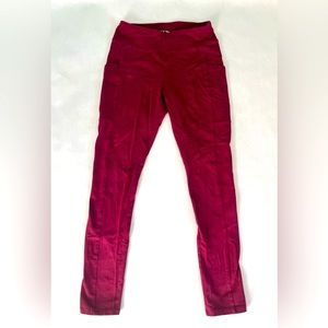 Kids Maroon At Class Leggings